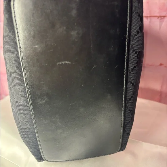 Gucci Black Monogram Tote - Picture 5 of 11